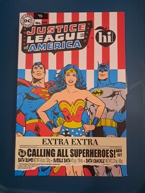 NIB Marvel Gift Set Bath Body Care Wonder Woman, Superman & Batman New In Box